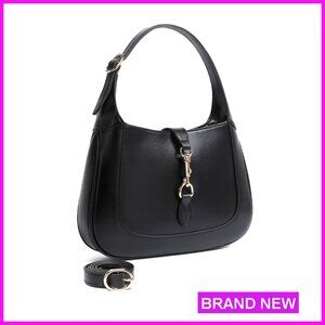 Soft Vegan Leather Shoulder Bag Crossbody Handbag Adjustable Strap Compact